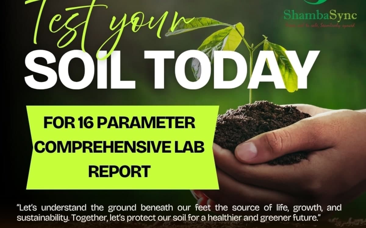 Soil testing -16 parameters analysis report with AFR Agronomy and fertilizer recommendations