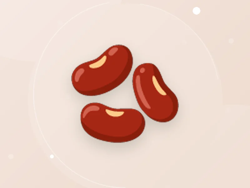 Illustration representing Red Beans; not the actual stock
