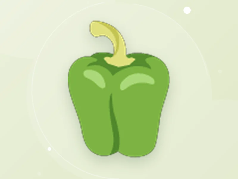 Illustration representing Capsicum ( hoho); not the actual stock