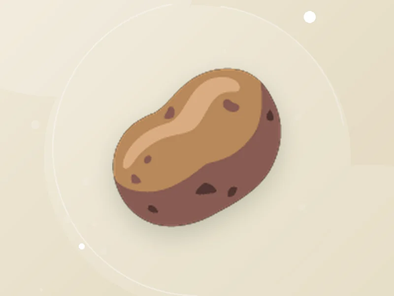 Illustration representing Potatoes; not the actual stock